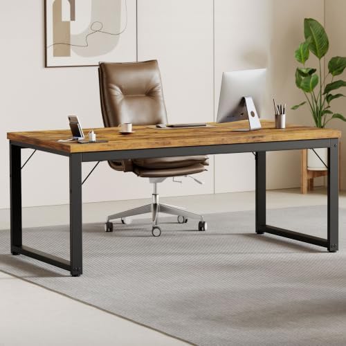 Mericonia 54 Inch Computer Desk, 1.2" Thick Heavy Duty Office Table by MERICONIA
