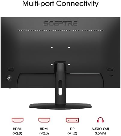Sceptre 27-inch Prime Gaming Monitor 100Hz 1ms DisplayPort HDMI x2 100% sRGB AMD FreeSync Build-in Speakers, Eye Care Frameless Machine Black 2025 (E275W-FW100T Series) - Image 4