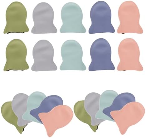 BESPORTBLE 10 Pairs Breathable Gaming Finger Sleeves and Anti-Sweat Thumb Covers for Mobile Phone Touchscreen, Lightweight Finger Gloves for Professional Esports Gamers, Gray Blue Green Pink by BESPORTBLE