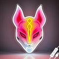 Gaming Neon Sign, Cyber Mask LED Wall Decor for Gamer Room, USB Powered Dimmable Neon Light for Esports Setup, Teen Bedroom, Man Cave, Streamer Background, Birthday Gift for Boys and Gamers by ONGNOU-LightUpYourGameWorld