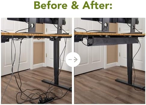 Perfect POSTURE Mesh Cable Management Tray Under Desk Cord Organizer - 38" - Image 3