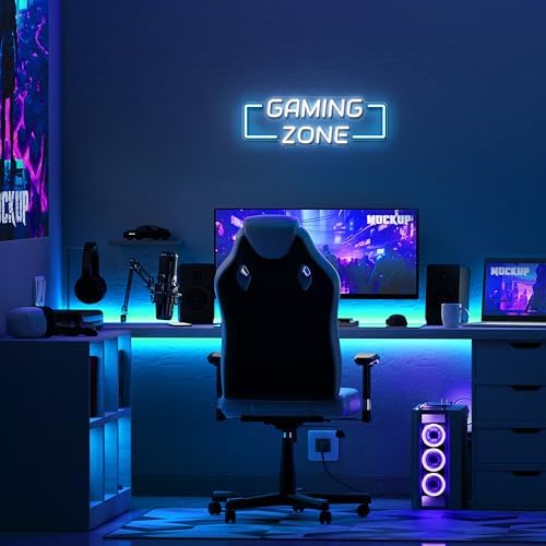 Kavaas Game Zone Neon Sign for Gameroom Wall Decor LED Light Signs - Gaming Zone Neon Sign for Teen Boy Bedroom- Best Gamer Gifts for Teenager, Kids - Image 4