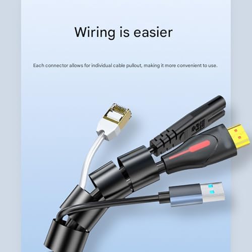 Spiral Cable Wrap with Clip,Dia.16mm Desk Cable Organizer Spiral for Wire Management,4.9Ft Flexible Wire Organizer with Wire Grip- Keep Office Cords Neat, Tangle-Free and Protected,Silver 3 Packs - Image 6