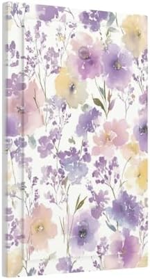 Decorative Light Switch Cover Plate Purple Floral Watercolor Wildflower 1 Gang No Device Single Blank Outlet Covers Wall Plate Switchplate Covers Dimmer Faceplate for Bedroom Decor - Image 2