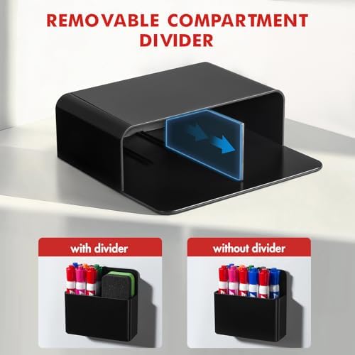 BEYGORM Plastic Magnetic Pen Holder, Powerful Magnet, 2 Pack - Image 3