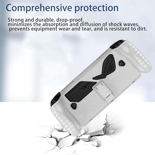 Case for ASUS ROG Xbox Ally X(2025),NOUKAJU Game Console Case,Anti-Drop, Anti-Scratch,Shockproof,Silicone Protective Cover for ASUS ROG Xbox Ally Handheld Video Game Console(White) - Image 5