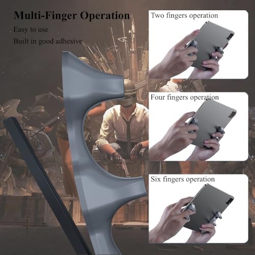 PXIRQ Gaming Handle for iPad, [Washable & Reusable] Anti-Slip Silicone Gamepad Grip, Multi-Finger Triggers Operation Tablet Game Controller for PUBG/Knives Out/Rules of Survival - Image 3