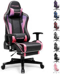 GTPLAYER Gaming Chair with Footrest Speakers Video Game Chair Bluetooth Music Heavy Duty Ergonomic Computer Office Desk Chair by GTPLAYER