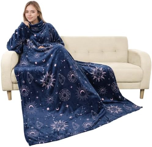 Catalonia Wearable Blanket with Sleeves for Women & Men, Fleece Wrap Throw by Catalonia