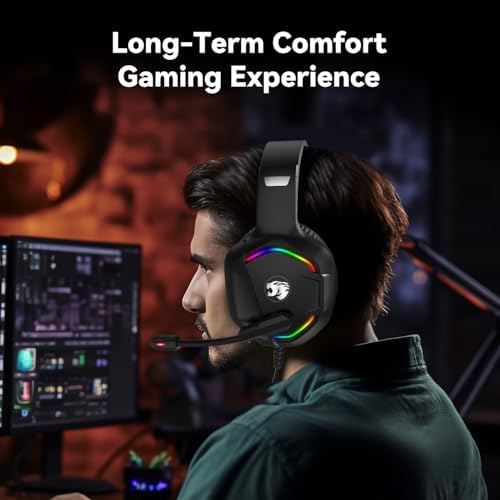 IMYB A36 Gaming Headset with Mic Stereo Headphones for Pc, PS5, Xbox - Image 4