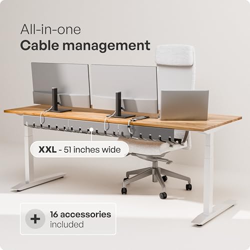 PAMO Cable Management Under Desk, Set of 3 - Grey/Silver - Image 2