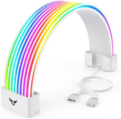 Osprey ARGB PSU Cable Cover, GPU 2x8-Pin/12VHPWR, 108 LED, 5V 3-Pin, White by OspreyLife