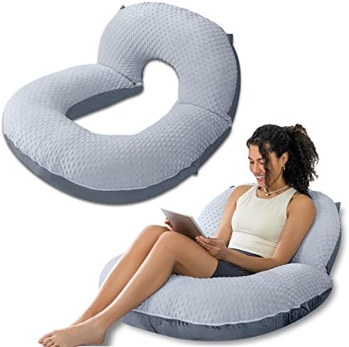INSEN Reading Pillow, Back Pillow for Sitting in Bed and Couch, Gaming Pillow for Adults, Sit Up Support for Bed by INSEN