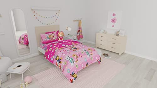 Paw Patrol Girls Kids Bedding Super Soft Comforter and Sheet Set with Sham, 5 Piece Twin Size, (100% Officially Licensed Nickelodeon Product) By Franco - Image 6