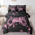 Erosebridal Gamer Queen Bedding Set 7 Piece Bed in A Bag for Boys Teen | Player Gaming Comforter,1 Video Games Fitted Sheet, 1 Gamepad Flat Sheet, 2 Pillow Cases, 2 Throw Pillow Covers by Erosebridal