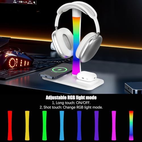 Headphone Stand with Wireless Charger Gaming Headset Holder - Image 5