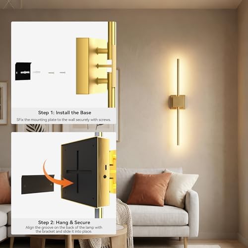 Torchlet Battery Operated Wall Sconces Set of 2, Rechargeable Wall Lights - Image 4