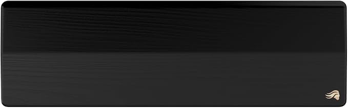 GLORIOUS Gaming Wooden Keyboard Wrist Rest (Compact) - White Ash Wood, Medium-Coarse Grain, Smooth Surface, Sweat & Oil Resistant, Easy Clean, Anti-Slip Rubber Base, 13" x 4" x 0.79" - Onyx - Image 2