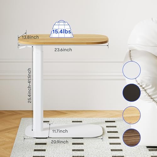 FLEXISPOT 24''Adjustable C Table Gas Spring Mobile Side End Table - Image 3