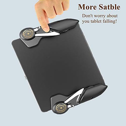 PUBG Controller for Tablet 4 Triggers [6 Finger Operation] Sensitive Shoot Aim Trigger Gamepad Grip, Support 10-12.9 inch iPad & Tablet (Thickness < 10mm), Black - Image 5