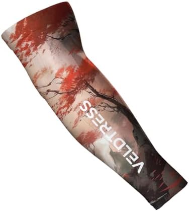 Gaming Arm Sleeve for PC Gamers - Breathable Wrist & Forearm Support, Ideal for FPS Aiming, Koi & Sakura Designs by Unknown