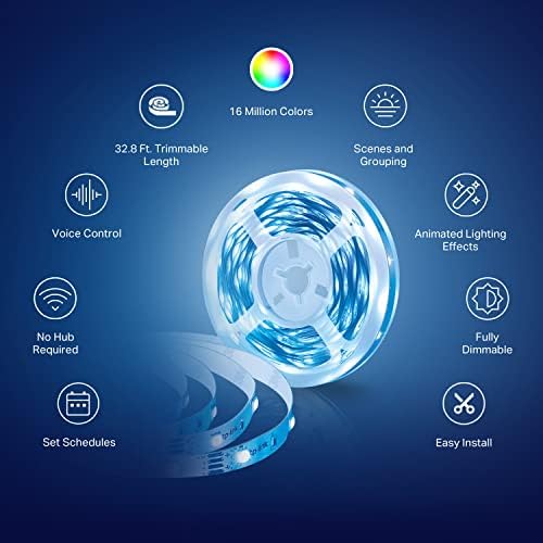 Kasa Smart LED Light Strip, RGB, 32.8ft, Multicolor, KL400L10 - Image 4