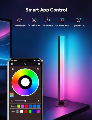 Smart LED Light Bars, Gaming Lights RGB Light Bar, 16 Million Colors Multiple Lighting Effects TV Backlights, APP Control, Remote Control, Music Sync for PC, Room Decorative, Ambient Lighting - Image 5