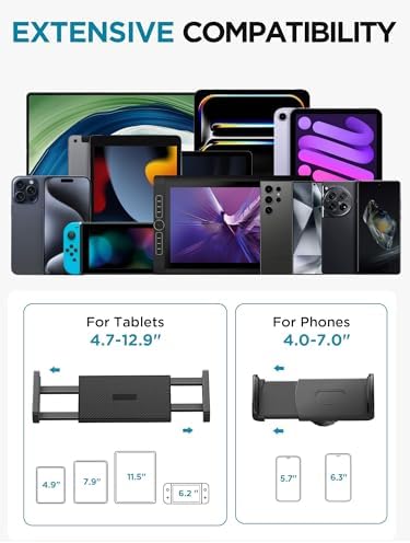 InnoGear Tablet Holder for Bed, Overhead Tablet Stand Phone Holder Mount - Image 3