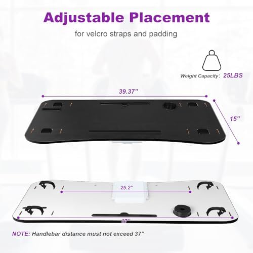 KELIXU 39" Treadmill Desk Attachment, Universal Walking Laptop Holder Desk Ergonomic Platform Workstation for Treadmill with Cup Holder, Laptop/Tablet Stand - Image 4