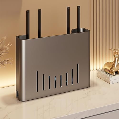 WiFi Router Shelf wall Mount,WiFi Box Hider,in wall Media Box,Grey - Image 5