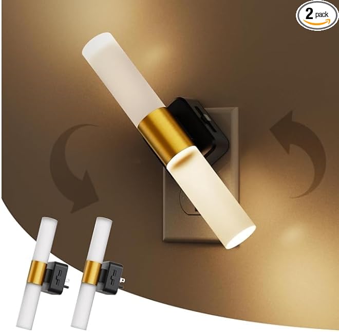 L LOHAS LED Night Light, 2 Pack Night Lights Plug into Wall by LLOHASLED