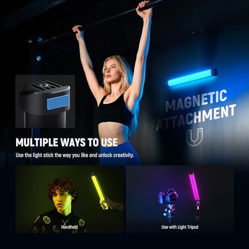 NEEWER Basics 12" Magnetic RGB Light Wand, CRI95 Dimmable 8W, SL30 - Image 6