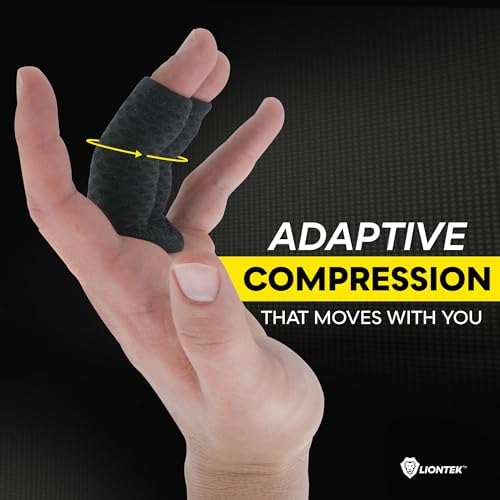 LIONTEK Double Flow Finger Sleeve V3 Pair — Joint Support & Compression for Activity, BJJ, Fitness, Volleyball, Basketball, and More (Small) - Image 4
