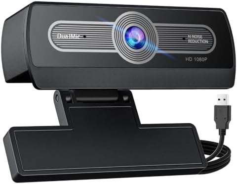 1080P Webcam with Microphone, Full HD Streaming Camera, Noise Cancelling, Auto Light Adjustment, USB Plug-and-Play Computer Camera, for Desktop PC or Laptop by XOCLON