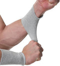 NeoTech Care Wrist Band Support Sleeve - Elastic & Breathable Knitted Fabric Compression Brace - for Tennis, Gym, Sport, Tendonitis (Gray Color, Size S, 1 Pair) by NEOtechCare