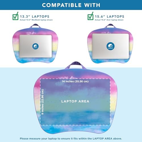 LAPGEAR MyStyle Lap Desk – Sunset Watercolor, Fits 15.6” Laptops - Image 3
