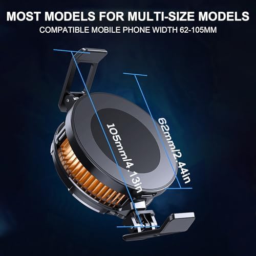 Black Phone Cooling Fan – Magnetic with Fast Heat Dissipation | Portable Smartphone Cooler for gamings Video Calls Vlogging Live Broadcasting Outdoor Use Streaming Entertainment - Image 6