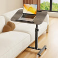 Furist Adjustable Overbed Bedside Table with Wheels Hospital Bed Table Portable Computer Stands Movable Desk Computer Table for Bed Laptop Stand for Couch by FuristTec