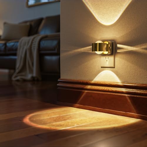 Briignite Night Light Projector, Gold Night Lights Plug into Wall Rotating - Image 7
