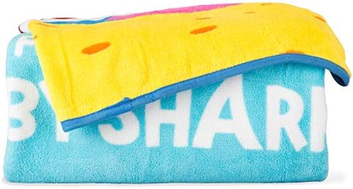 Franco Kids Bedding Super Soft Micro Raschel Throw, 46 in x 60 in, Baby Shark - Image 6