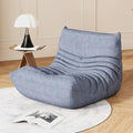 Bean Bag Chair for Adults, Memory Foam Bean Bag Sofa with Waterproof Fabric | Grey, armless lounge shape with no wall support, ideal for apartments, reading nooks, gaming rooms, and movie nights by SnugSofeeFoamSofa