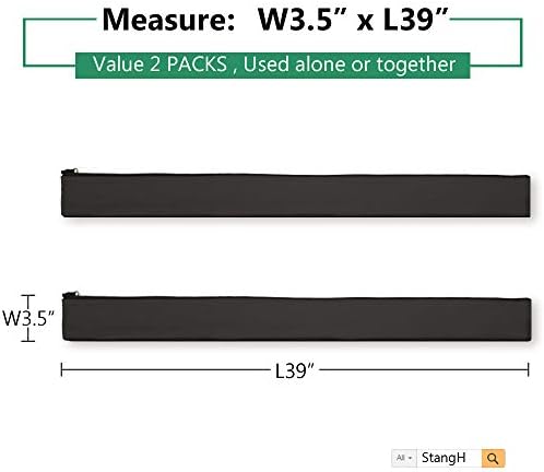 StangH Computer Cord Management Sleeve System 39 Inches, 2 Pieces -Black - Image 3