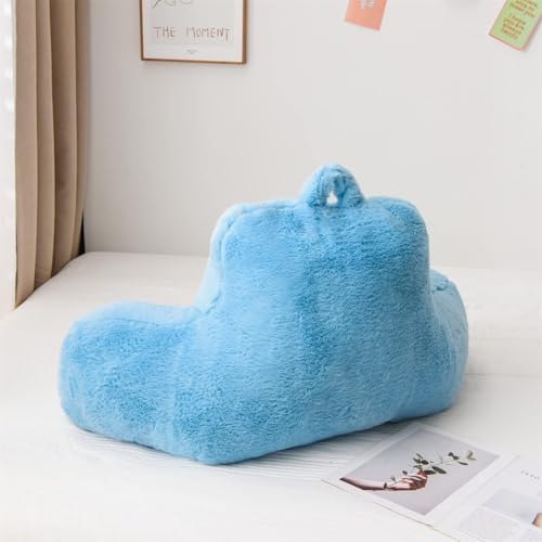 A Nice Night Babyblue Reading Pillow, 18.5" Bed Wedge Pillows with Arms - Image 4