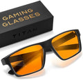 Titan Gaming Glasses, Blue Light Blocking, Night Driving Glasses for Men, Computer Protection, Gift for Gamers by livho