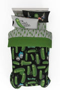 Rick & Morty 5 Piece Super Soft Cozy Reversible Comforter and Sheet Set with Sham, Twin, (Officially Licensed Product) By Franco by Franco