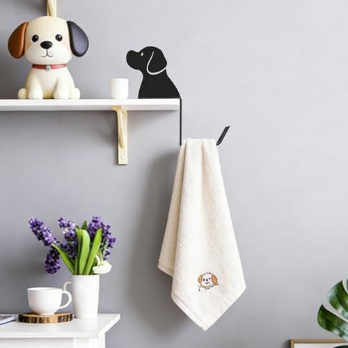 Metal Dog and Cat Headphone Holder for Monitor, Labrador, Black - Image 5
