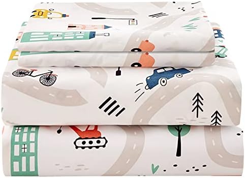 JSD 3 Piece Car Vehicle Kids Sheet Set Twin Size by JSD