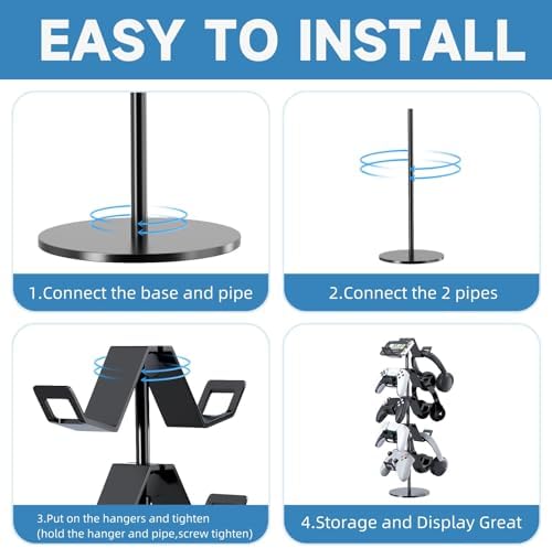 Controller Stand,5 Tier Headphone Holder for Classroom - Image 4