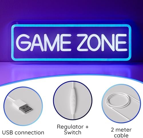 Neon Lights Gamer Room Decor, LED Gaming Lights, Boys Bedroom Decor - Image 4