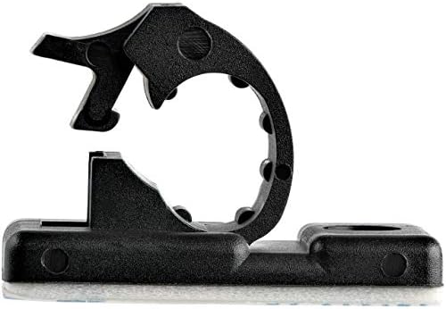 StarTech 100 Adhesive Cable Management Clips, Black, TAA, Sticky (CBMCC1) - Image 3